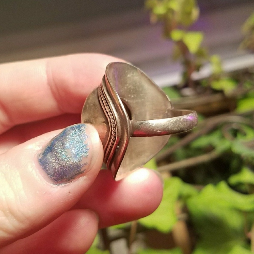 SOLD DON'T BUY Labradorite silver ring - Picture 4 of 4